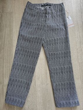 Insight Black and White Pinstripe Pull-On Pants